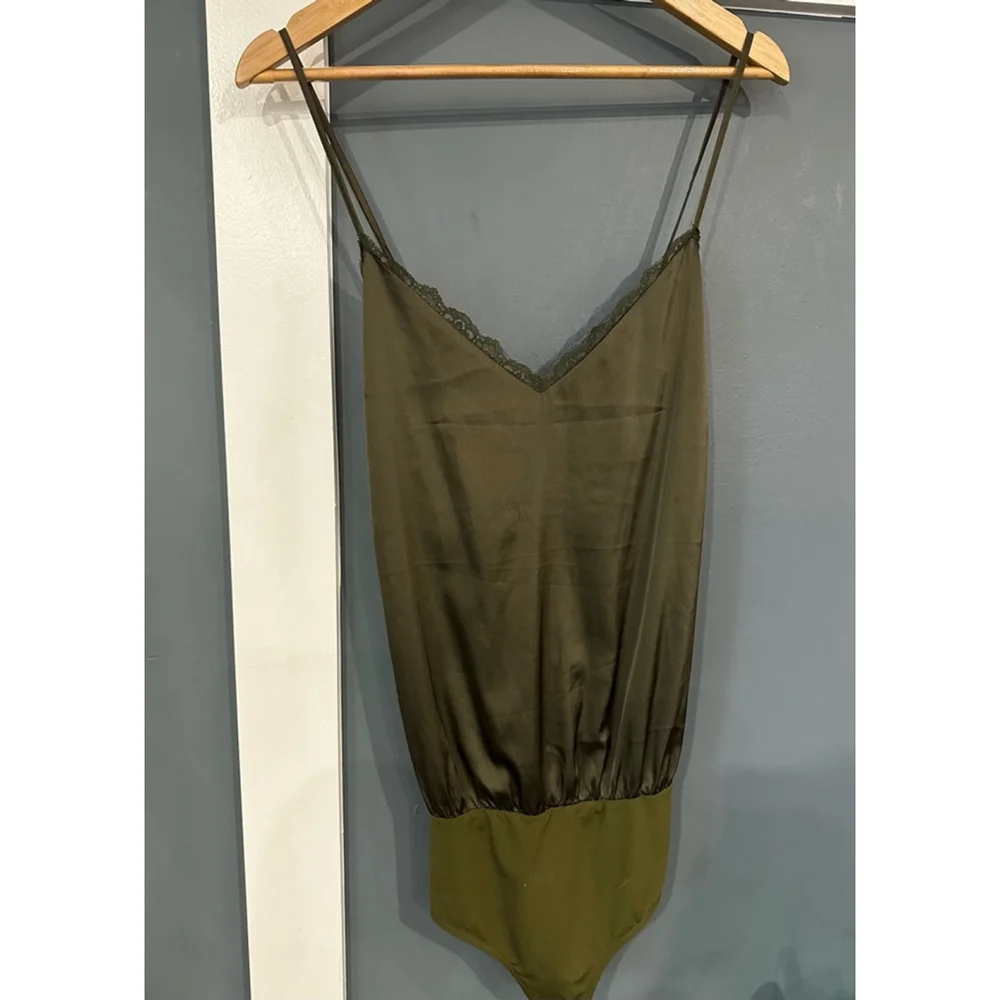 Women's Blu Pepper Bodysuit Size L Green - Picture 2 of 6